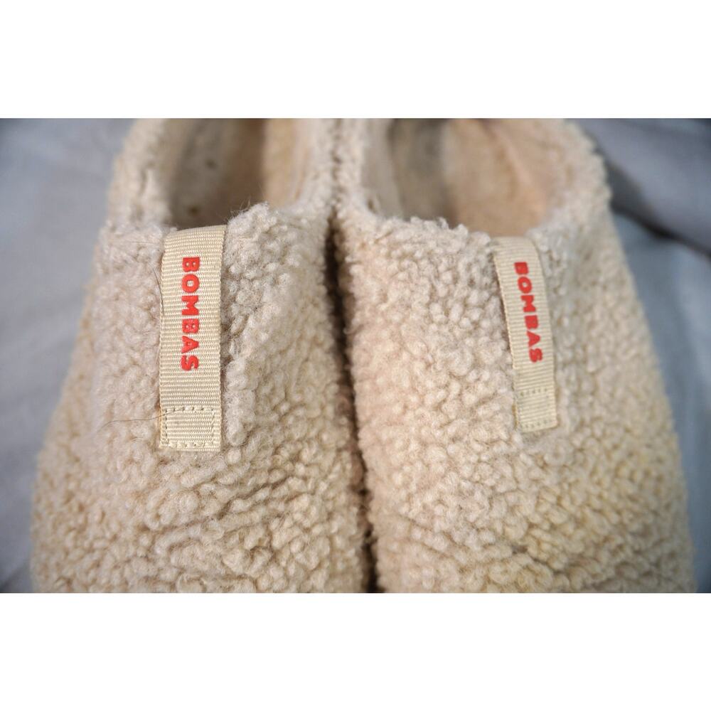 Bombas Sunday Slipper Size 8 NWOT Alpine Cream Sherpa Fleece House Mules Shoes